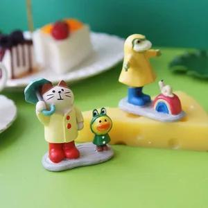 애니멀 우비 친구들 2종세트 테이블 선반 미니어처 미니소품 카페소품 감성소품