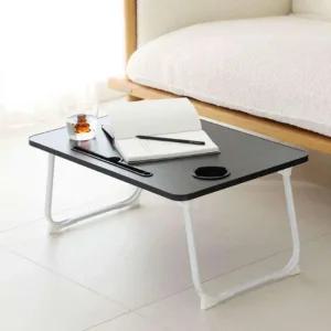 1인용 접이식 좌식 책상 원룸 노트북 침대 테이블 블랙