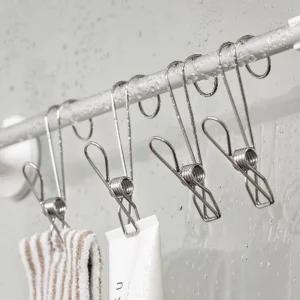 다용도 클립 스텐 고리 집게 후크 5개입/걸이/빨래/수세미/집개/멀티/사진/수납/집게/다목적/싱크대/고리