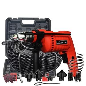 전동 스프링 청소기 욕실 주방 뚫어뻥 배관 뚫는 기계 하수도 뚫는기계 - 4m