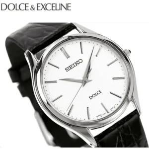 세이코 돌체 쿼츠 남성 손목시계 명품시계 실버 블랙 가죽벨트