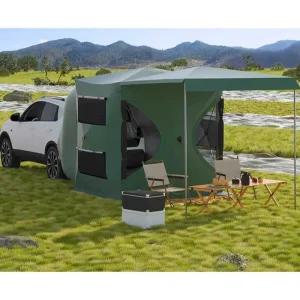쉘터텐트 차박 카니발 쏘렌토 도킹 천막 그늘막 텐트 그린 텐트(은도금 300D)