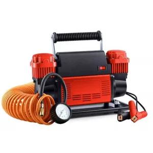 타이어공기주입기 휴대용 바퀴 휠 공기압 충전 기계 12V 이중 실린더+공기펌프 780W