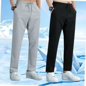 아이스 슬랙스 냉감 바지 밴딩 쿨링 고무줄 팬츠 여름