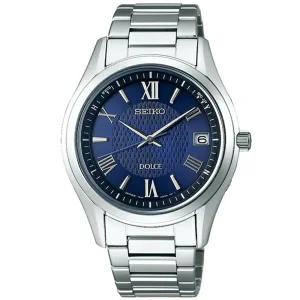 세이코 돌체 & 엑셀린 명품시계 남자 손목시계 솔라 전파 티타늄 네이비