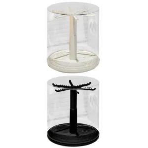 회전 투명 아크릴 인형 키링 피규어 악세사리 주얼리 진열장 케이스 보관함 라부부 쇼케이스