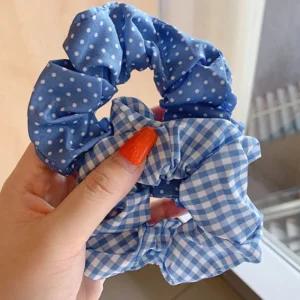 여름 여성 시원 칼라 화사 산뜻 곱창 머리끈 5개 세트 헤어 바나나핀 삔 어린이 성인핀 퍼