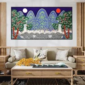 오봉도 일월오봉도병풍 일월오봉도 인테리어 1개 보석십자수