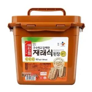 해찬들 재래식 된장 6.5kg 1개