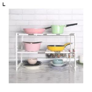 (화이트 2단) 싱크 라인/싱크대/수납장/다용도/양념통/양념/업소용/씽크대/씽크/길이/정리대/싱크인/부엌