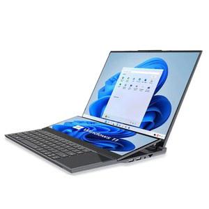 미크린체 16인치 IPS+14인치 HD 터치 듀얼 스크린 노트북 Xeon W-1085M, 32GB DDR4 1TB NVMe, 울트라북 슬림 노트북 PC 게이머, 11프로 AC WiFi BT4.2 우승