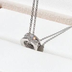 [샤밍주얼리]랩 다이아 링 펜던트 메달 레이어드 목걸이 루엔 여자 친구 기념일 선물 생일 14K 18K