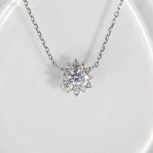 [샤밍주얼리]2부 3부 다이아 목걸이 천연 현대 우신 눈꽃 프로포즈 여자 친구 선물 기념일 명품 결혼