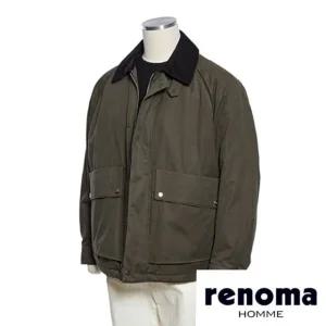 [갤러리아] 레노마 FW 세미오버핏 카키 브라운 사파리 자켓 RPKMBU02A