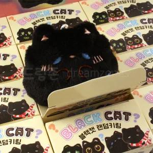 2500 블랙캣 랜덤 키링 키홀더 가방고리 액세서리 열쇠고리 고양이 뽑기인형