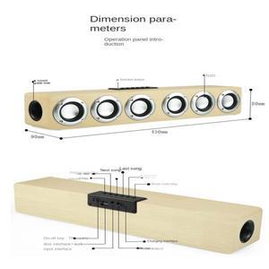 블루투스 스피커  무선 데스크탑 오디오 카드  U 디스크 고출력 사운드바  6 뿔  컴퓨터  나무  집