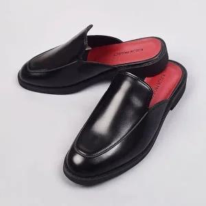 [하프클럽/]뮬 슬립온 캐주얼 통굽 구두 직장인 수제화 남