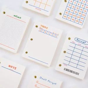 3공 A7 다이어리 속지 12종/포카 포토카드 바인더 다이어리꾸미기