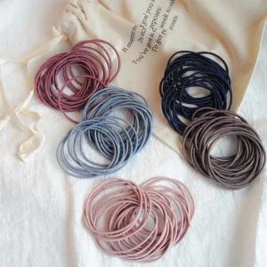 머리끈 고무줄 대용량 짱짱한 헤어 파우치 100p