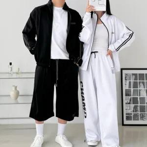 겨울러닝복 스?셋업 커플트레이닝세트 트랙탑저지