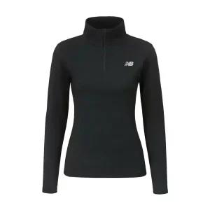 NB 뉴발란스 에센셜 스페이스 다이 여성 아노락 반집업 긴팔티 러닝 런닝 블랙 WT41150-BK