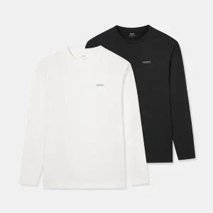 [롯데백화점]네파 남자 여성 가을 겨울 데일리 투팩 긴팔 라운드 티셔츠 7LE5300