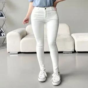 여성스키니 스판팬츠 데일리 화이트진 블랙진