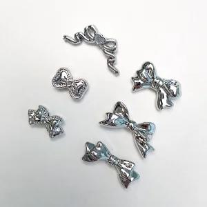 [리꾸리꾸] 키링부자재 키링만들기 악세사리 부자재 실버 미니미 리본