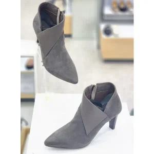 [탠디]125501TD 여성 스틸레토 심플 부티 7cm 그레이 구두