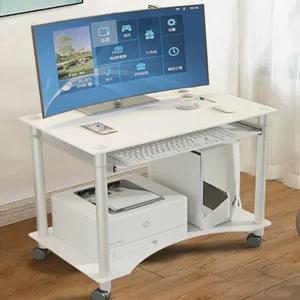 미니 이동형 컴퓨터 데스크 테이블 책상 바퀴