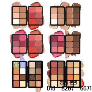 12 가지 색상 아이언 박스 블러셔 플레이트 멀티 컬러 크림 컨실러 컨투어 하이라이터 메이크업 페이스 핫