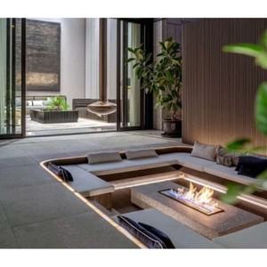 투야 와이파이 스마트 버너 카민 전기 직사각형 바이오 에탄올 화로 벽난로 연소 챔버