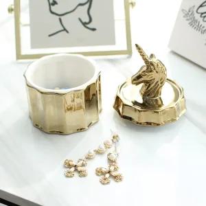 유니콘 세라믹 쥬얼리 박스반지보관함 귀걸이 주상자 얼리 액세서리 케이스 쥬함 보석