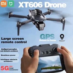 샤오미 미지아 XT606 GPS 드론 8K 전문가용 듀얼 HD 카메라 360  장애물 회피 5G WIFI FPV 스크린 쿼드콥터