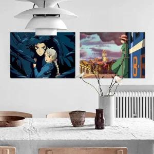 지브리 원령공주 펠트 패브릭포스터 A1 A2 A3 A4 size