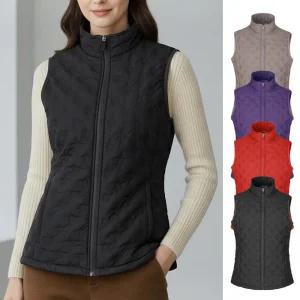 여성 기모 안감 고주파 무봉제 경량 패딩 조끼 가을 초겨울 외출복 실내복 보온 웰론 베스트 MZ 569