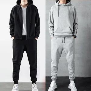 간절기 겨울 후드 트레이닝복세트 남자 조거팬츠 기모츄리닝 운동복 상하복세트 후드집업 맨투맨