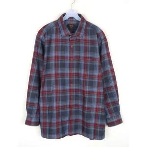 구제 닥스 남방 남성XL 추동 체크 셔츠 6091