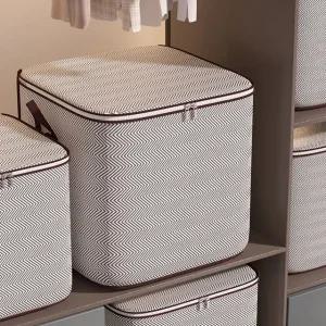 [2개+2개] 100리터 대용량 뉴시즌 리빙박스 이불/옷 패브릭 정리함 (총 4개)