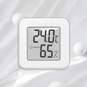 탁상용 온습도계/디지털/전자/온도계/휴대성/실내/심플한/디자인/온도/습도계/측정기/디지탈/신생아/미니
