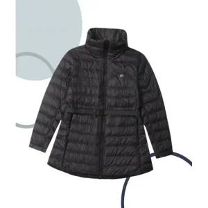 브랜드정품 코오롱스포츠 KOLON SPORT 여성 키퍼 중기장 벨티드 패딩 자켓 재킷 TVJJW25522BLK 260687