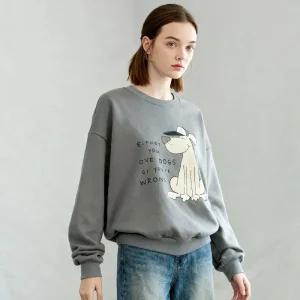 [샐리] 도그프린팅기모맨투맨_I5D-ITS019