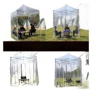 접이식 간이 옥상창고 소형 투명 농막 캐노피 천막 야외 대형 방수 텐트