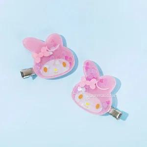 산리오 시야카 앞머리 클립-마이멜로디헤어악세사리 캐릭터핀 머리핀 집게 아동 헤어핀 집게핀 팬시