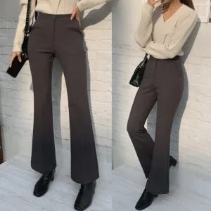 레어부츠컷슬랙스 겨울신상 베이직 기본 스판부츠컷 슬랙스