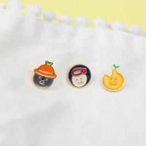 탐나친구들 제주 캐릭터 금속 미니 브로치 3종 세트패션악세사리 선물용 옷핀 오픈방지