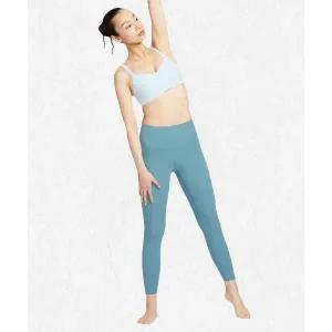 [나이키] NIKE 젠비 젠틀 서포트 하이웨이스트 78 레깅스 W - 스모키 블루 블랙 DQ6016-006 250131