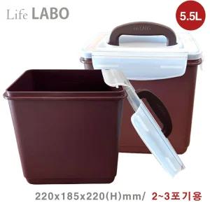 Life LABO 더 튼튼한 김치통 5.5L 원핸들 (2~3포기용)