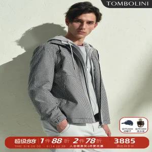 스웨이드 자켓 재킷 가죽 점퍼 세무 잠바 TOMBOLINI/Dongbolini 가을 남성 레트로 복고풍 엔틱 패션 캐주얼