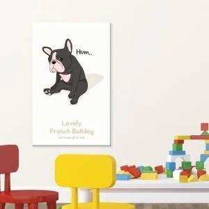 ( 출고옵션 - 35X35cm ) 강이지 캔버스액자 러블리 프 (WF167D0)